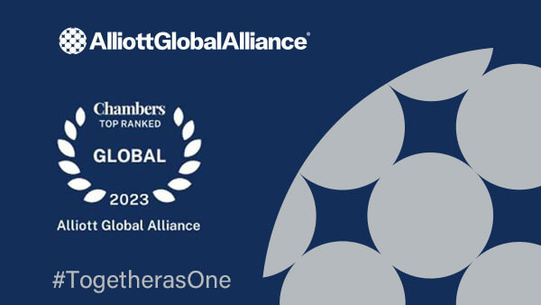 ALLIOTT GLOBAL ALLIANCE has been ranked in the highest band (band 1) of Law Firm Networks